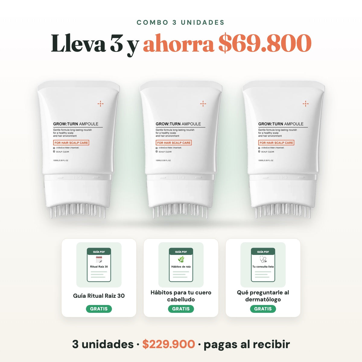 Combo de 3 unidades con 3 guías de regalo
